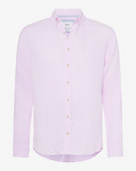 BRAX LONG SLEEVE SHIRT DIRK LINEN ROSE