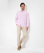 BRAX LONG SLEEVE SHIRT DIRK LINEN ROSE