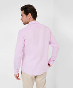 BRAX LONG SLEEVE SHIRT DIRK LINEN ROSE