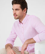 BRAX L/S SHIRT DIRK LINEN ROSE