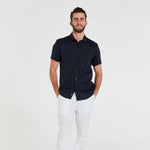 COAST S/S SHIRT LINEN NAVY