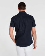 COAST S/S SHIRT LINEN NAVY