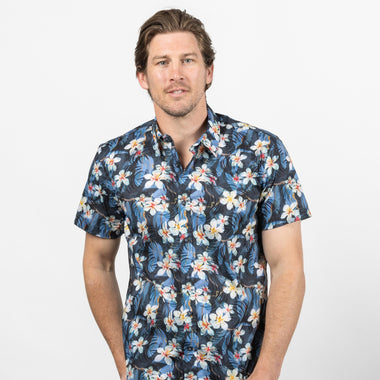 CUTLER & CO. S/S SHIRT BLUEBIRD PRINT