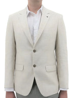 D.HECHTER JACKET SHAPE NATURAL LINEN