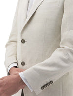 D.HECHTER JACKET SHAPE NATURAL LINEN